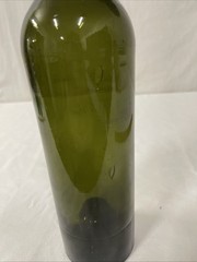 Antique 12.25” Green Unmarked Glass Wine Bottle – CHIPPED