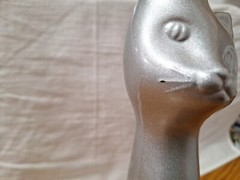 Vtg 2002 Happy Cat Silver Moselland Rheinhessen Riesling Glass Wine Bottle