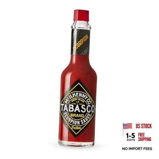 Brand Sauce, Fiery & Intense Hot Sauce, Glass 2 Fl Oz (Pack of 1) Scorpion