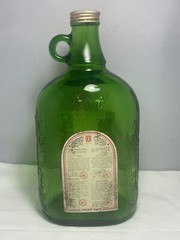 Rare Vintage Israel Carmel Sacramental Grape Wine One Half Gallon Empty Bottle
