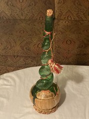 c1960s Chianti Frazione Pini Wine C.V.C.S Certaldo Italy tall EMPTY Bottle #2