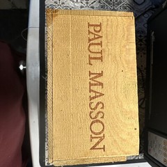 Paul Masson [22.5 » x 12.5 »] WOOD WINE CRATE Vtg Winery Box