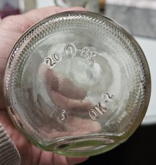 2 Clear Glass Wine Carafes 9.75&Prime; Dented Bottom Paul Masson Vintage Collectible