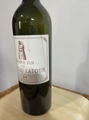 Chateau Latour 2003 Vintage Empty bottle Wine No Cork