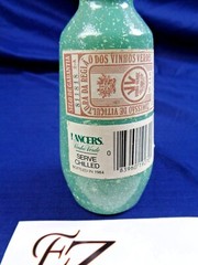 Vintage Lancers Vinho Verde Empty Pull Top Wine Bottle Green and White