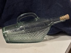 Vintage London Winery Ltd Wine Decanter Bottle-in-a-basket Design Empty 1960s