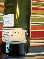 1961 Chateau Mouton Rothschild No 000436 Empty Bottle Double Signed