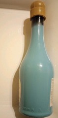 Wine Teal Empty Bottle Gemma di Luna Moscato Italian Sparkling 18.5 Oz Collectib