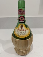 Vintage Chianti Wine Bottles Lot Of 4