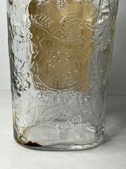 Vintage Embossed Bottle Garrett&rsquo;s American Wine Eagle, Grape, Berries 10&Prime; 4/5 QT