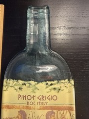 Glass Wine Bottle Wall Art – Candoni Pinot Grigio – 12&Prime;x5&Prime;