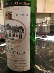 1986 Chateau Rausan Segla (empty) Bordeaux Bottle