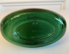 Vintage Emerald Green Wine Bottle 8×6”