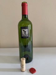 2010 SCREAMING EAGLE Cabernet Sauvignon Empty Wine Bottle w/cork and Opened Foil