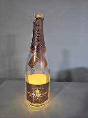 1 Empty Moet Chandon luminous ligth up Champagne Imperial 750 ML Gold Bottle ,