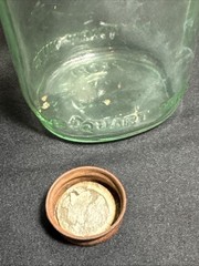 Vintage Petri Light Green 4/5 qt. 11.25” Wine Bottle with Metal Cap