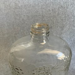 Vintage 1/2 Gallon Embossed Glass Wine Bottle – Good Condition