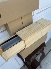 4x LEVY & MCCLELLAN 2004 Empty Wooden Boxes Napa Valley