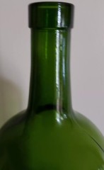 Empty Wine Bottle without Label ~ Rustic ~ Dark Green Bottle ~ Crafts and Decor