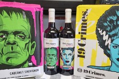 Glows Dark 2 Universal Monster Empty Wine Bottles Frankenstein Bride 19 Crimes