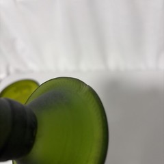 Etched Up cycled Wine Bottle Glass