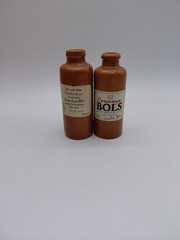 Collection of Vintage Ceramic Genever Bottles