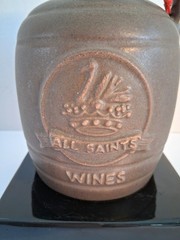 Vtg All Saints Australian Pottery/Ceramic Wine Decanter; W/ Ceramic CAP;EUC/Mint