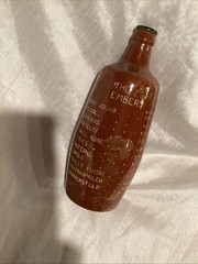 Vintage Brown Wine Bottle ‘The Embers’ With Written Wine List Menu On Bottle
