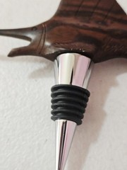  Swordfish Marlin Wooden Nautical Wine Bottle Stopper Handmade Carved
