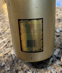 Vintage Large Store Display Wine Bottle Präsidenten Gold 3L Big Huge Germany Bar