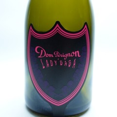 RARE Lady Gaga Dom X Perignon Rose Luminous Light Up Empty Bottle 750ml
