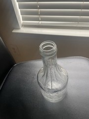 Mogen David Wine Corp Clear Glass Wine Bottle 4/5 Quart Collectible