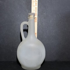 Vintage Jacare frosted wine bottle 11” x 6”