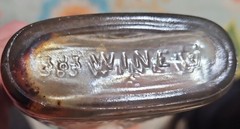 Vintage CAR-CAL “Sipper” California White Wine Flask Bottle 1/2 Pint w Label