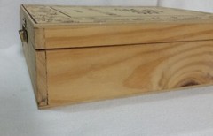 Noble Grapes Concha y Toro Wines Wooden Box EMPTY Lidded Hinged Display Piece