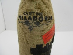 Vintage 1978 Barolo Wine Bottle Wrapped in Burlap Empty