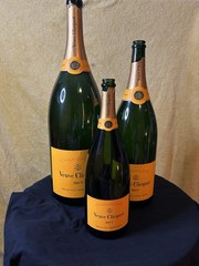 Empty VeuveClicquotBrutChampagne Jeroboam 3L Bottle w/ Wooden PresentationCase