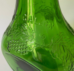 Vintage MARGO WINE COMPANY Philadelphia PA GREEN Half Gallon Bottle DURAGLASS