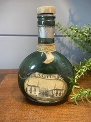 Vintage Green Mateus Rose Portugal Sogrape Still Empty Wine Bottle 1 PT 9 FL OZS