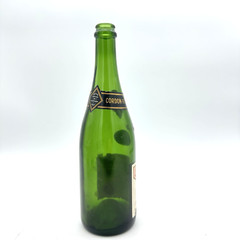 GH Mumm Cordon Rouge Champagne Bottle 1976 Reims France Empty Vintage Display
