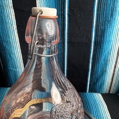 VTG Casadis Milano JUS DE Fruta Pink Wine Decanter 2 LITERS Antique