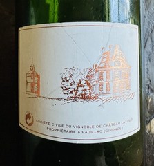 Chateau Latour Wine Bottle EMPTY 1995 France Grand Vin Collectible