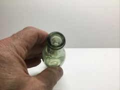Antique Push Up Base Sample Size Wine Bottle.