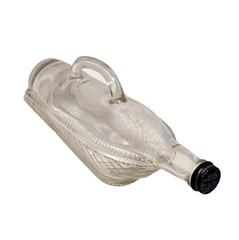 London Glass Wine Bottle Ship-Shaped Empty 11.5&Prime; Decorative Dinner Display