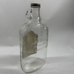 Vintage Fairview Wine Co. of Maine Clear Pressed Glass 1/2 Gallon Jug With Label