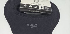Built NY 1 Black Neoprene Wine Byobag Clink Proof Insulates Lays Flat New W/Tags