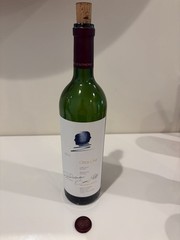 2017 Opus One Empty Bottle With Cork Napa Valley Unrinsed.