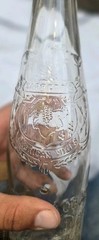 Vintage Garrett & Co Virginia Dare Wine Bottle New York Embossed  4/5 Quart