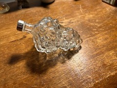 Vintage_Grape Cluster Shape_Clear_Glass Bottle_Made in France_C00L_cHECK iT_