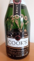 Collectible 2000 Cook&rsquo;s Champagne Bottle W/ Cork -Millennial Celebration – Empty